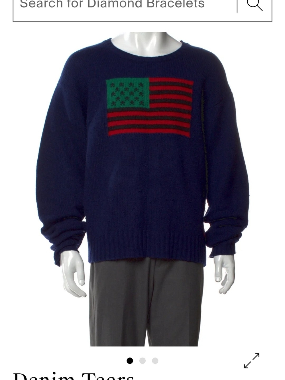 Denim Tears Tyson Beckford Lambswool Pullover - Picture 9 of 9